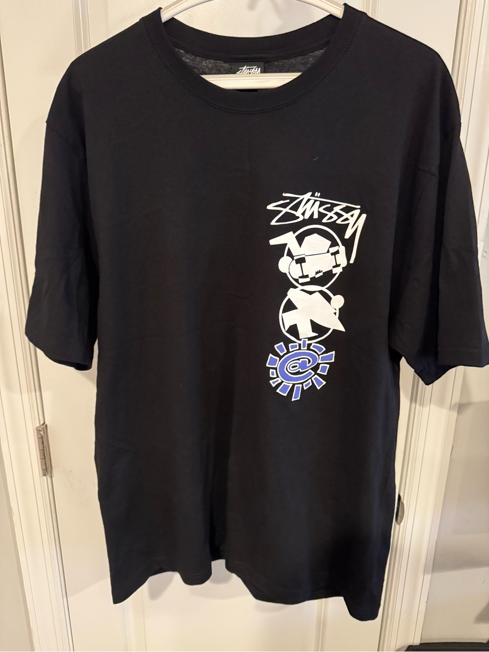 Stussy x Always Do What You Should Do Stack Black Tee - Large